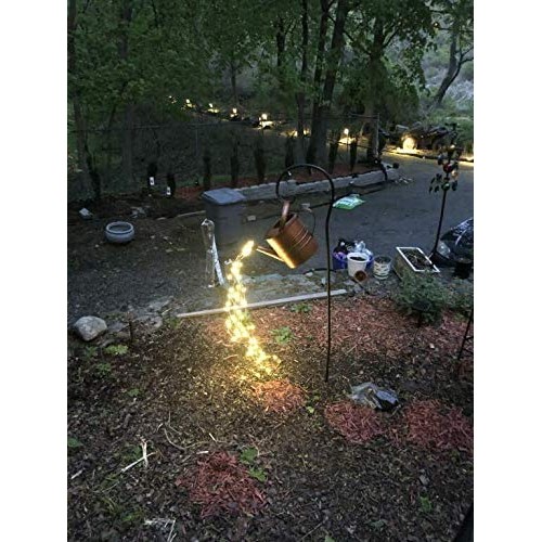 Star Shower Watering Can with Lights - LED Lamp Watering Can Decor...