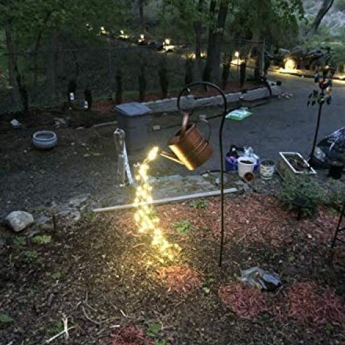 Star Shower Watering Can with Lights - LED Lamp Watering Can Decor...