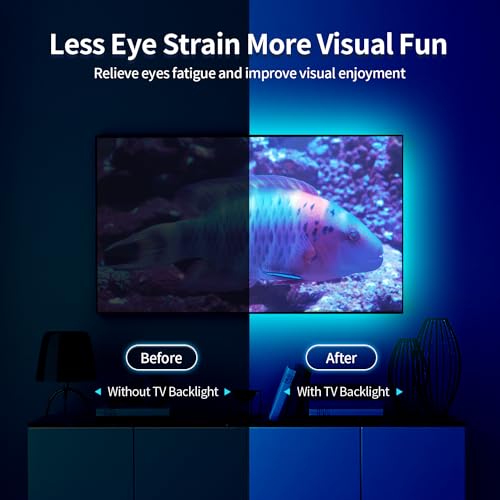 KEXU LED Lights for TV 9.84ft USB Led Strip Lights for 22-65 in TV...