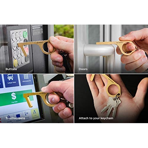 KeySmart CleanKey - Brass Hand Tool 1-pack