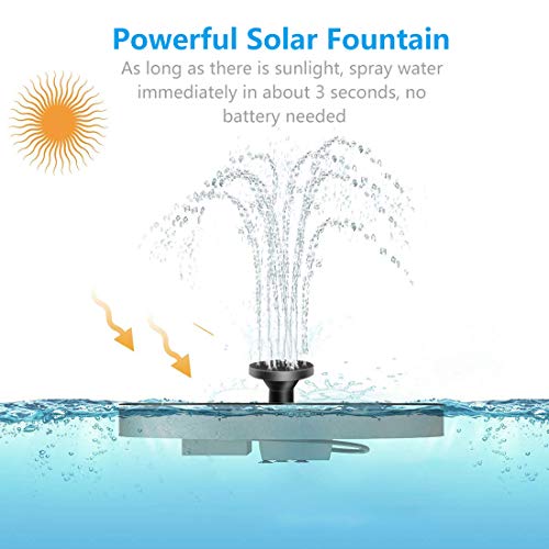 Solar Fountain Pump for Bird Bath-KFF Small Solar Powered Fountain...