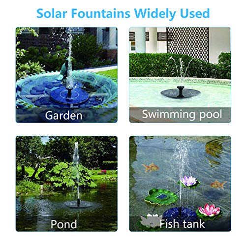 Solar Fountain Pump for Bird Bath-KFF Small Solar Powered Fountain...