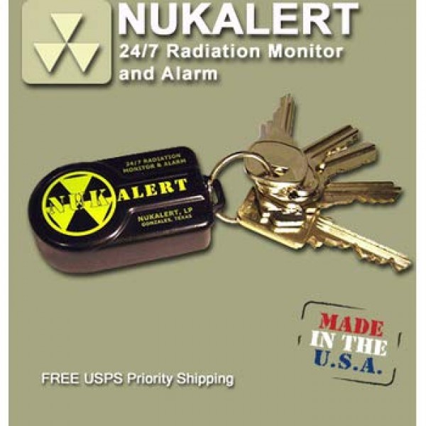 NukAlertTM Nuclear Radiation Detector/Monitor Keychain Attachable...