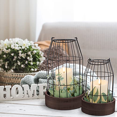 Rustic Farmhouse Lantern Decor - Stylish Decorative Lanterns for Y...