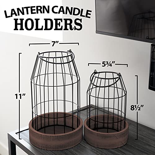 Rustic Farmhouse Lantern Decor - Stylish Decorative Lanterns for Y...