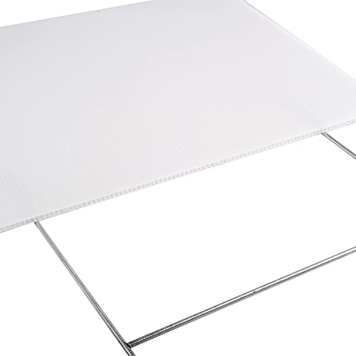 Kichwit 3 Pack Blank Yard Signs with Stakes, 15.8 x 11.8 Inches, W...