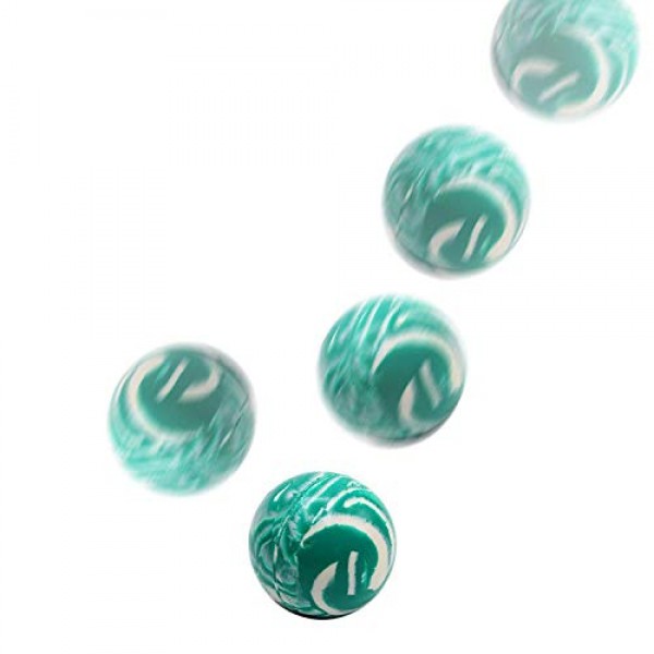 Kicko 2 Inch Marble Balls - 12 Pieces of Assorted 2 Tone Colors - ...