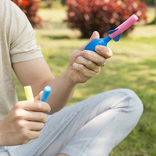 Kicko Foam Rocket Launchers Set with Hand Pump - 24 Pack of 3.5 In...