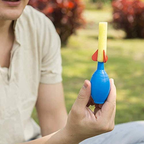 Kicko Foam Rocket Launchers Set with Hand Pump - 24 Pack of 3.5 In...
