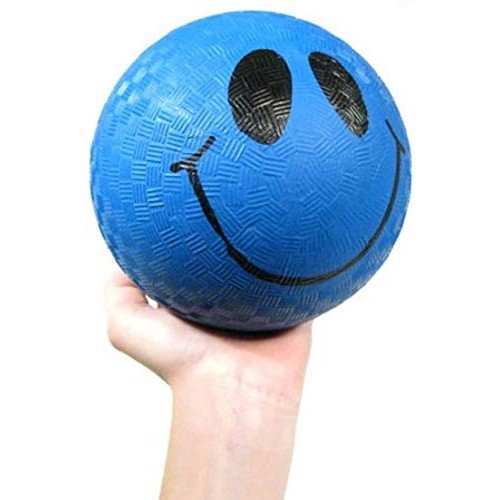 Kicko Smile Face Ball - 5 Pack - Colored Playground Balls with Smi...