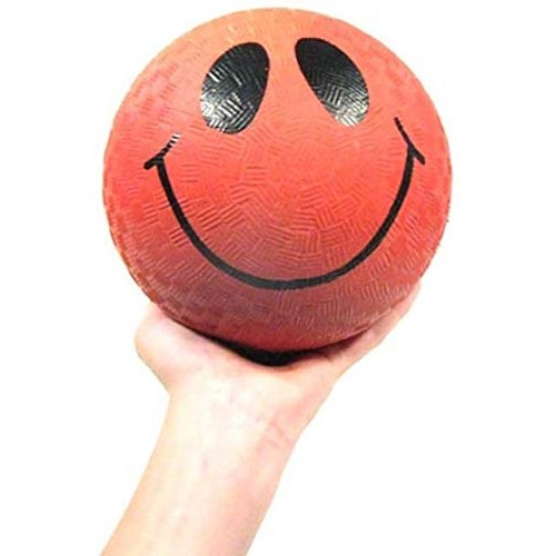 Kicko Smile Face Ball - 5 Pack - Colored Playground Balls with Smi...