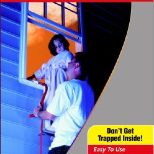 Kidde KL-2S Two-Story Fire Escape Ladder with Anti-Slip Rungs, 13-...