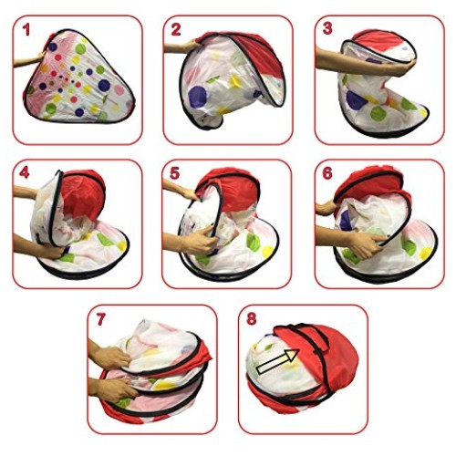 Kiddey Kids Ball Pit Play Tent - 100 Ball Pit Balls Included - Pop...