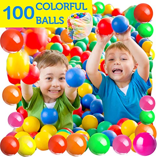 Kiddey Kids Ball Pit Play Tent - 100 Ball Pit Balls Included - Pop...