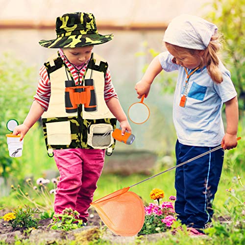 KiddiTouch Kids Explorer Kit 18pcs, Kids Outdoor Exploration Kit w...