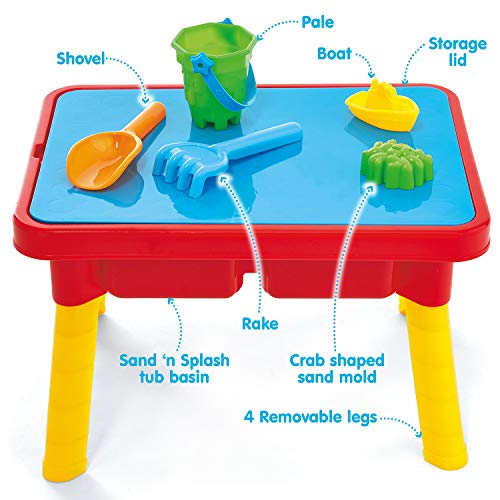 Kidoozie Sand ‘n Splash Activity Table with Storage Compartment an...