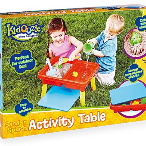 Kidoozie Sand ‘n Splash Activity Table with Storage Compartment an...