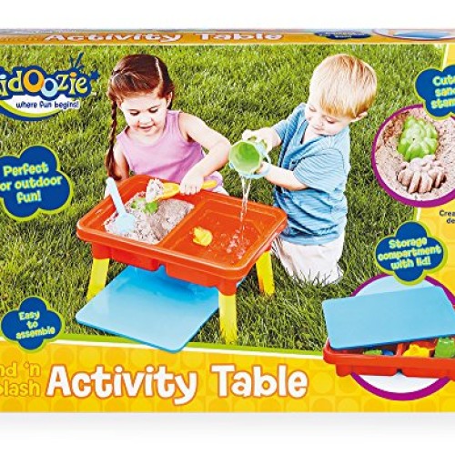 Kidoozie Sand ‘n Splash Activity Table with Storage Compartment an...