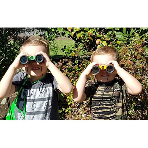 Adventure Kidz Outdoor Exploration Kit, Yellow Backpack, Binocular...