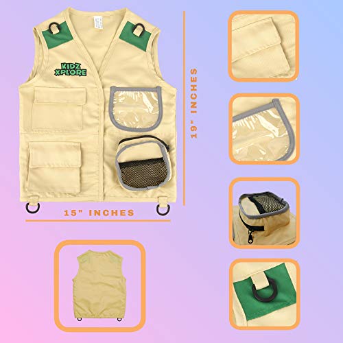 Kidz Xplore Outdoor Adventure Kit for Young Kids - Cargo Vest and ...