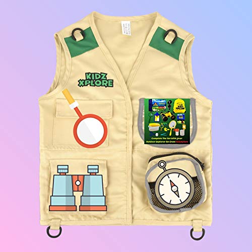 Kidz Xplore Outdoor Adventure Kit for Young Kids - Cargo Vest and ...