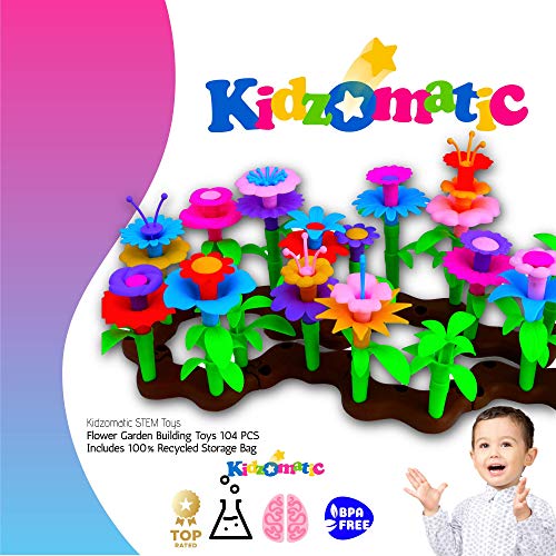 Kidzomatic Flower Garden Building Toys for Girls - Girls Toys Age ...