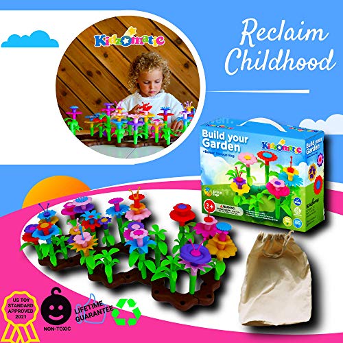 Kidzomatic Flower Garden Building Toys for Girls - Girls Toys Age ...