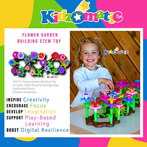Kidzomatic Flower Garden Building Toys for Girls - Girls Toys Age ...