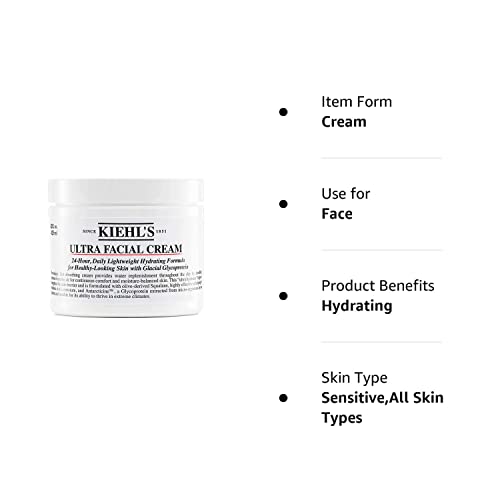 Kiehls Ultra Facial Cream 24-Hour Daily Moisturizer - 4.2oz 125ml
