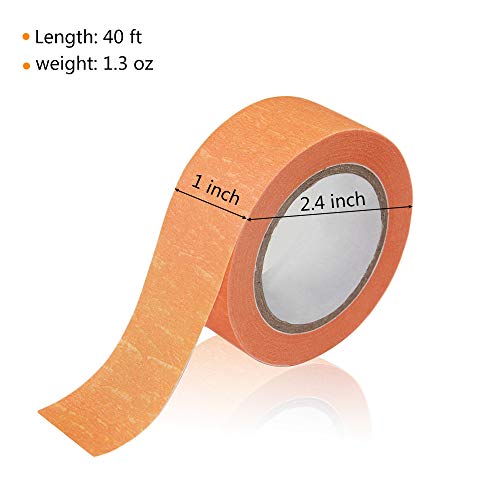 6PCS Washi Tape Set - Colored Masking Tape 1 Inch x 13 Yards - Dec...