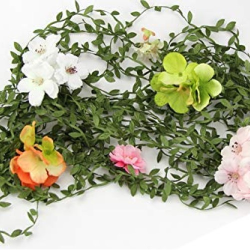 Leaf Ribbon 20 Yard/60 Feet Roll1 inch Width/Green