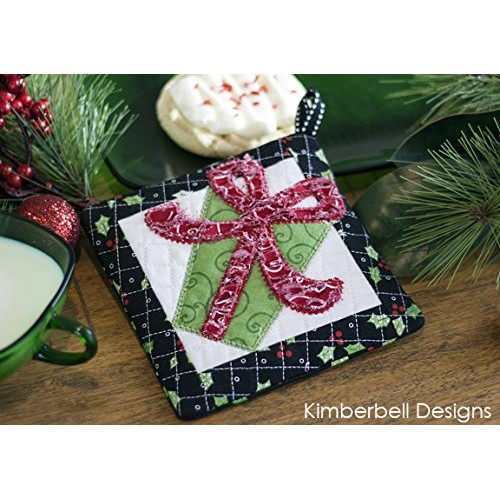 KIMBERBELL Thats Sew Chenille CHRISTMAS Hot Pads Machine Embroide...