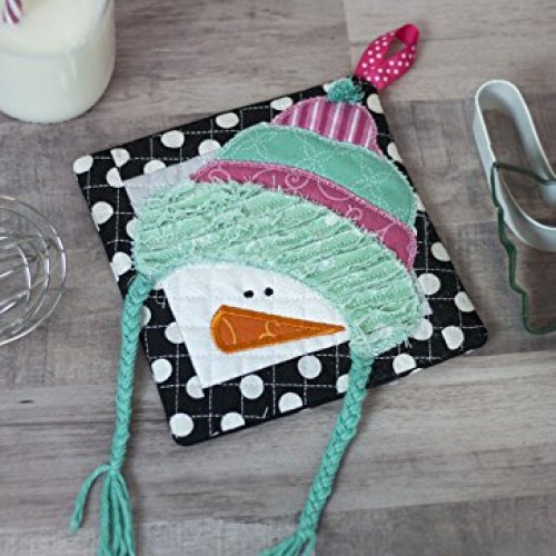 KIMBERBELL Thats Sew Chenille CHRISTMAS Hot Pads Machine Embroide...