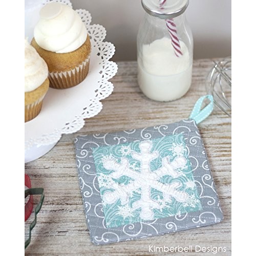 KIMBERBELL Thats Sew Chenille CHRISTMAS Hot Pads Machine Embroide...
