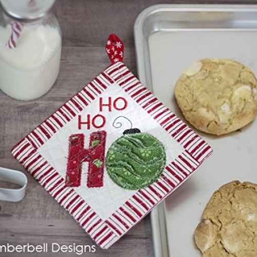 KIMBERBELL Thats Sew Chenille CHRISTMAS Hot Pads Machine Embroide...