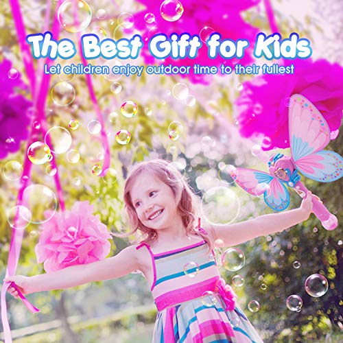 Kimiangel Bubble Machine for Kids, Handheld Bubble Blower Toy with...