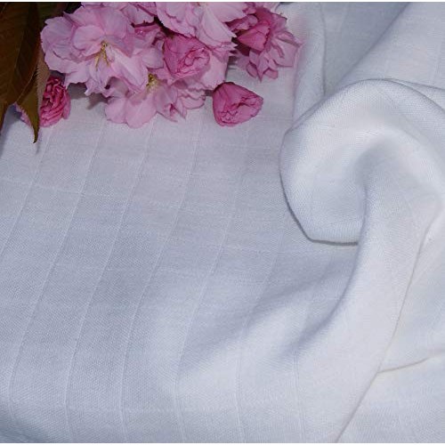 Bamboo Muslin Fabric Gauze, Swaddle Certified Organic, by The Yard