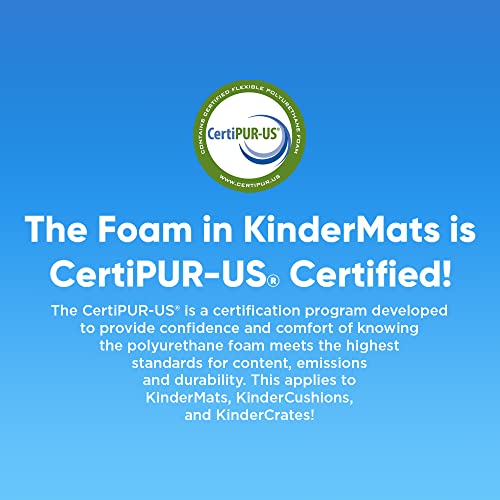 KinderMat, 1.5 Inch Thick, 4-Section Rest Mat, Red/Blue, Great for...