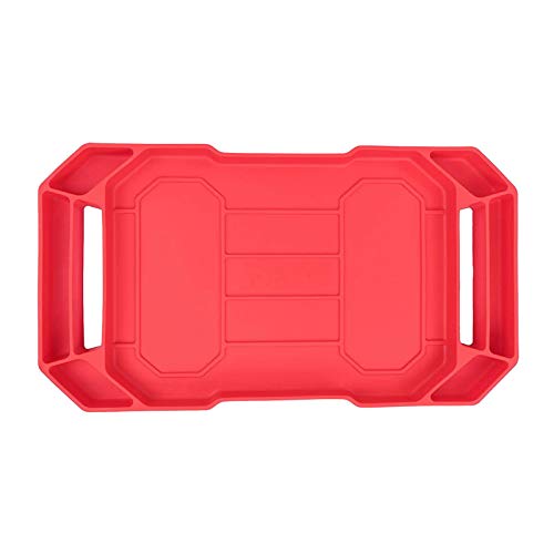 Kindlyperson Slip-Resistant Soft Silicone Tool Storage Tray, Porta...