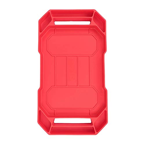 Kindlyperson Slip-Resistant Soft Silicone Tool Storage Tray, Porta...