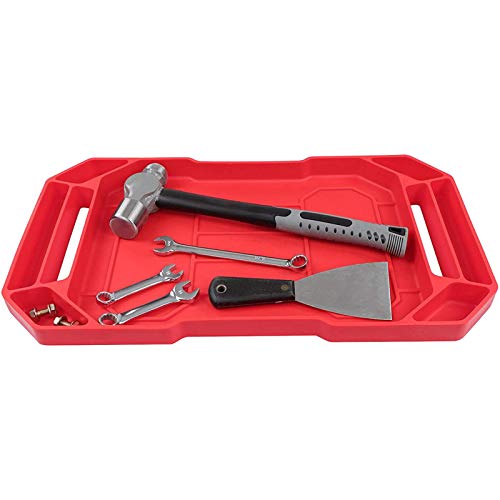 Kindlyperson Slip-Resistant Soft Silicone Tool Storage Tray, Porta...