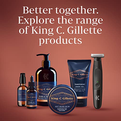 King C. Gillette Soft Beard Balm, Deep Conditioning with Cocoa But...