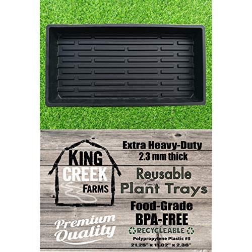 King Creek Farms 1020 Plant Trays for Seedlings, Microgreens, Whea...