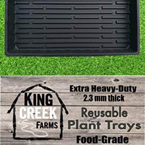 King Creek Farms 1020 Plant Trays for Seedlings, Microgreens, Whea...
