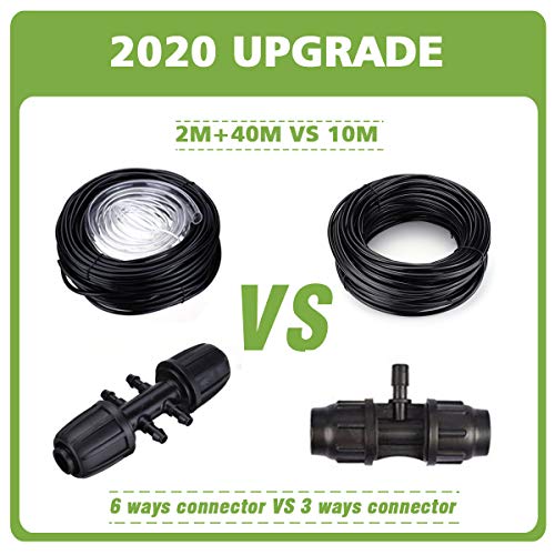 Micro Drip Irrigation Kit,king do way 42m/138ft Garden Irrigation ...