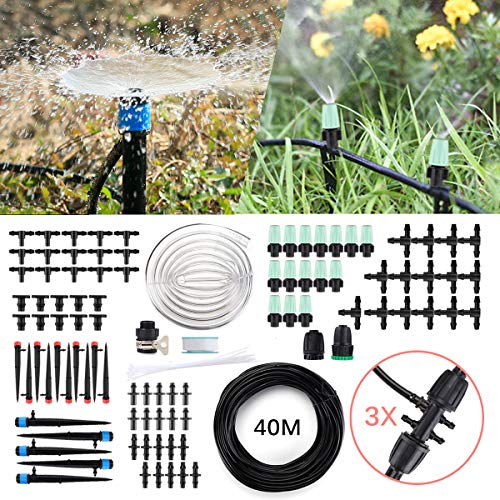 Micro Drip Irrigation Kit,king do way 42m/138ft Garden Irrigation ...
