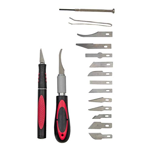 KING 16-pc Hobby Knife Set 3164-0 w/Precision Cutting Blade Asso...