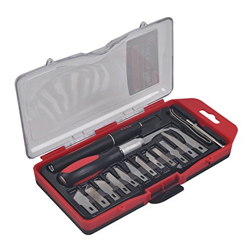 KING 16-pc Hobby Knife Set 3164-0 w/Precision Cutting Blade Asso...
