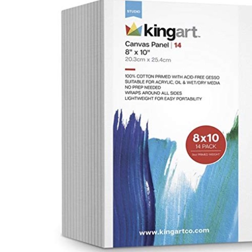 KingArt 824-14 Studio Canvas Panels, 8 x 10, 14 Piece