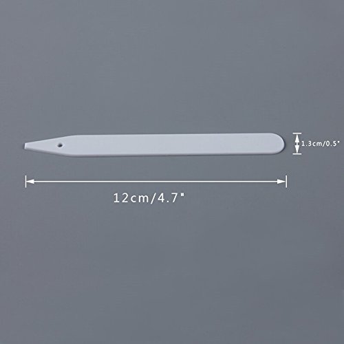 KINGLAKE 100 Pcs 4.7 Inch Thick Plastic Plant Garden Labels Nurser...